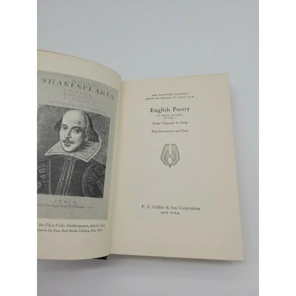 Harvard Classics‎ Chaucer To Gray 1969 Deluxe Registered edition Poetry Vol 1